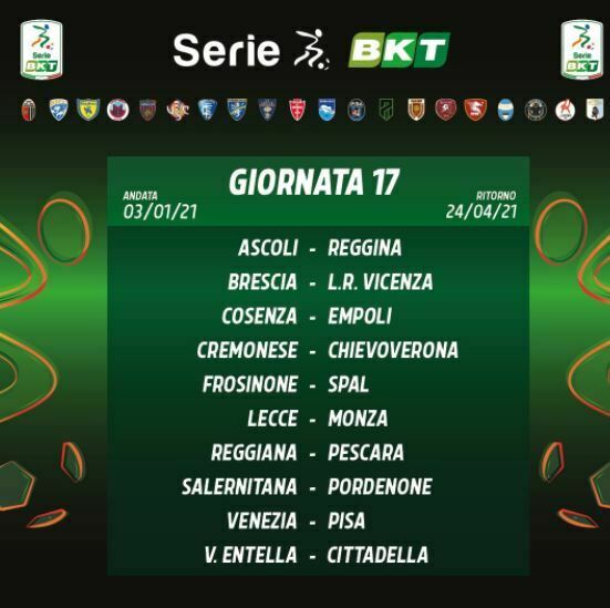 calendario Serie B